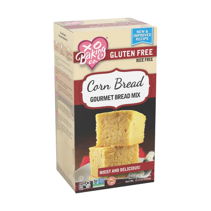 XO Baking Co. gluten-free Corn Bread mix box
